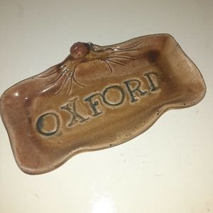 Wiggins Pottery Oxford/ Lady Bug Dish Signed
